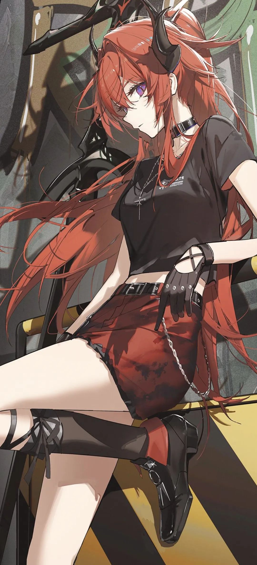 动漫壁纸 | 乌云被风揉碎,散成天边淡紫色的絮