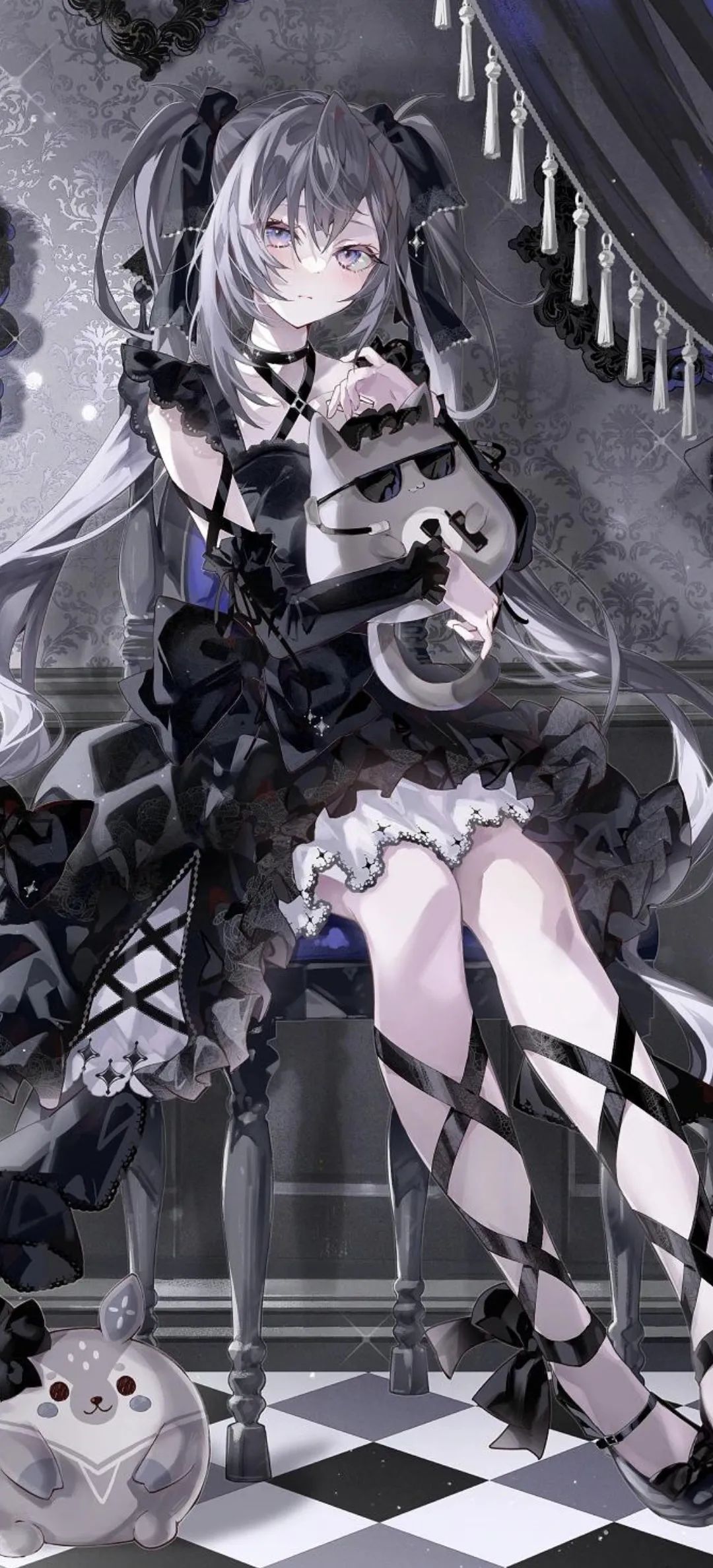 动漫壁纸 | 松烟墨染尽山河,独留白处是你眉眼轮廓