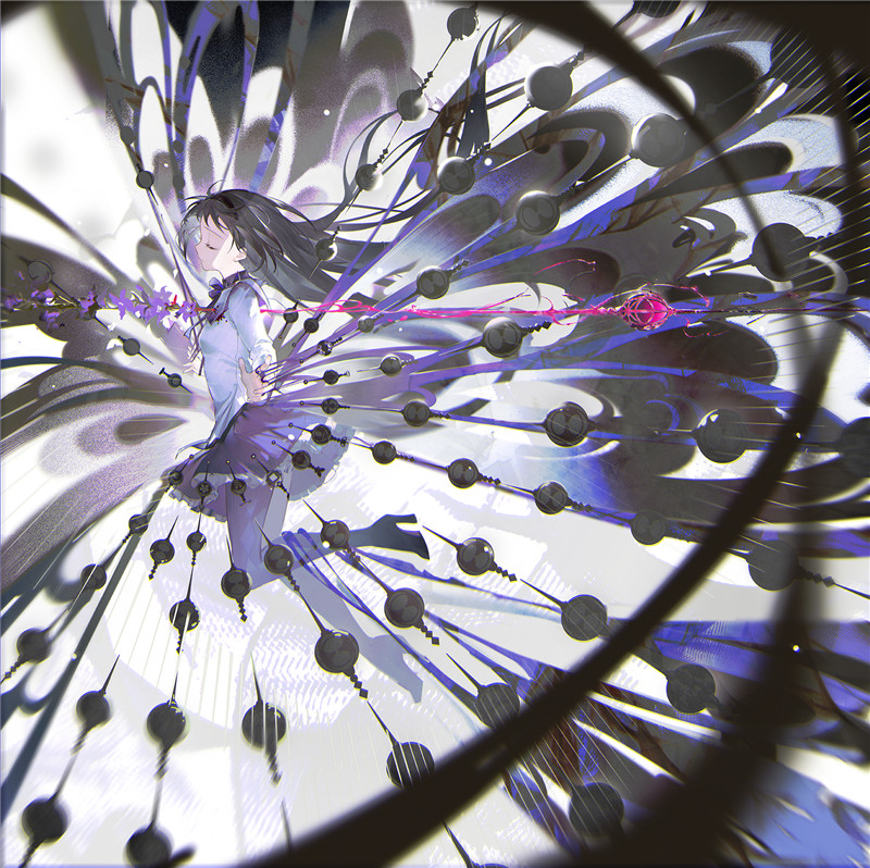 魔法少女小圆角色晓美焰相关图集原画插画CG线稿立绘壁纸图片素材