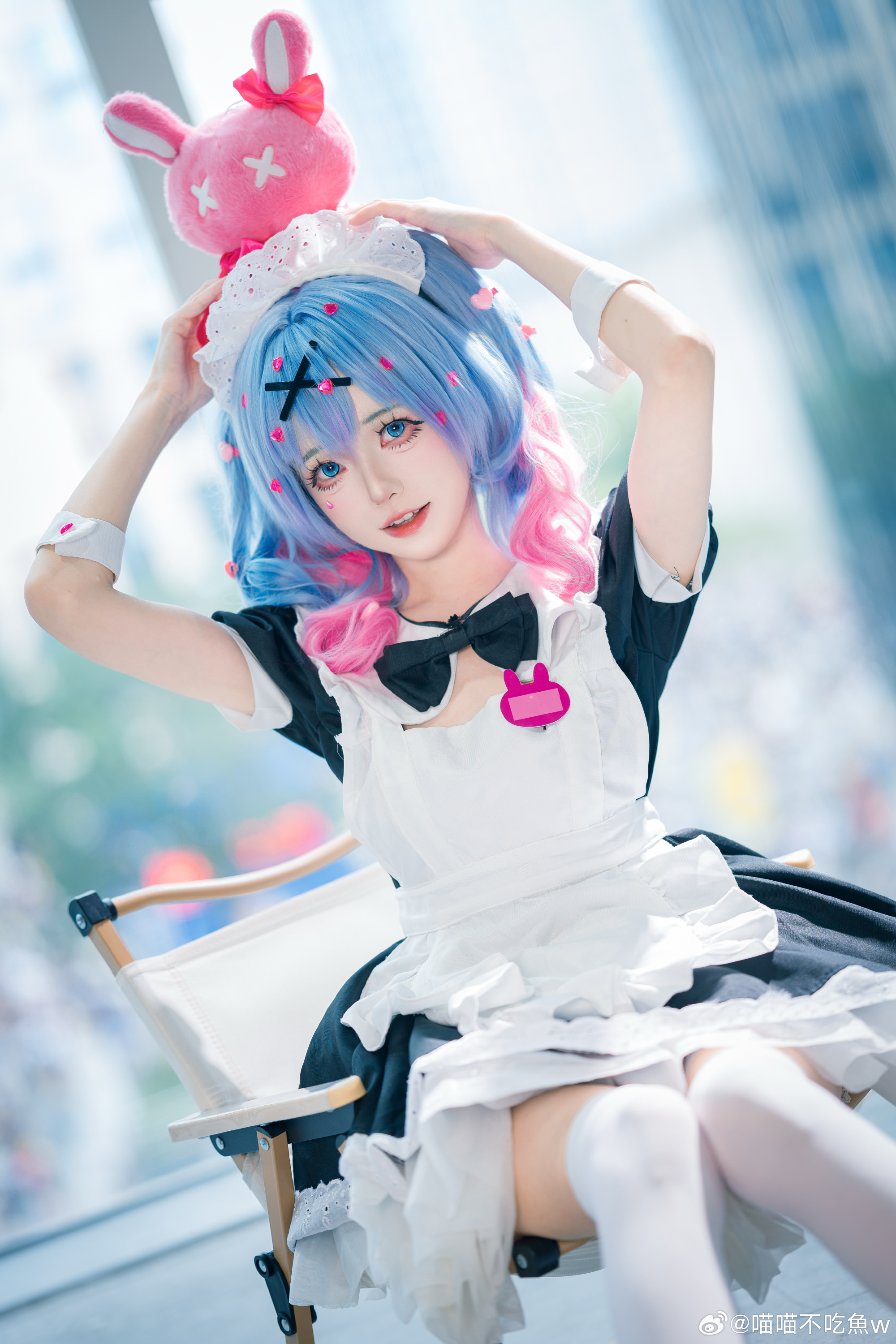 Cosplay｜让我们坠入，兔子洞女仆 Miku@喵喵不吃魚w