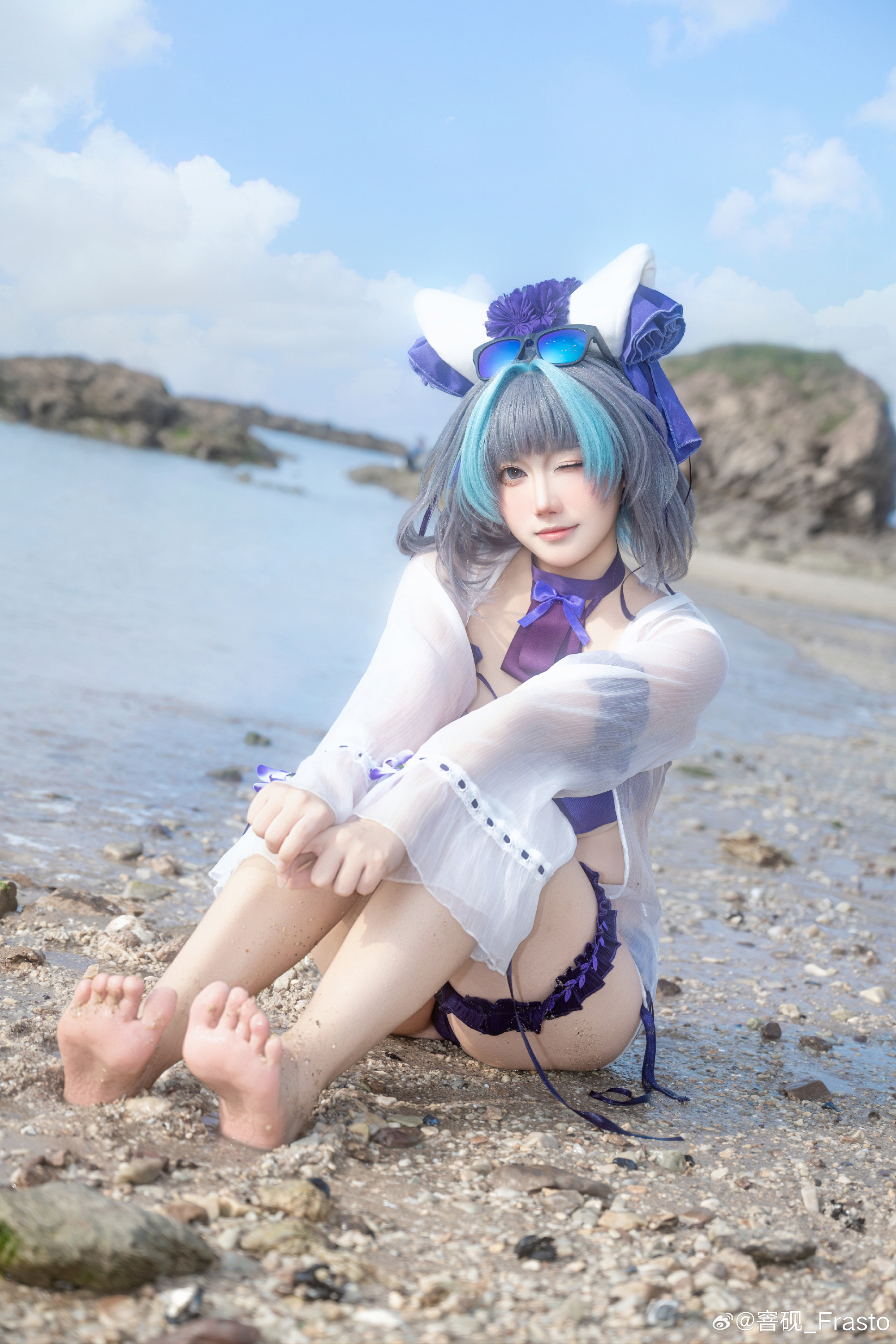 Cosplay｜夏日，海风，和你🌊 碧蓝航线 柴郡@窨砚_Frasto