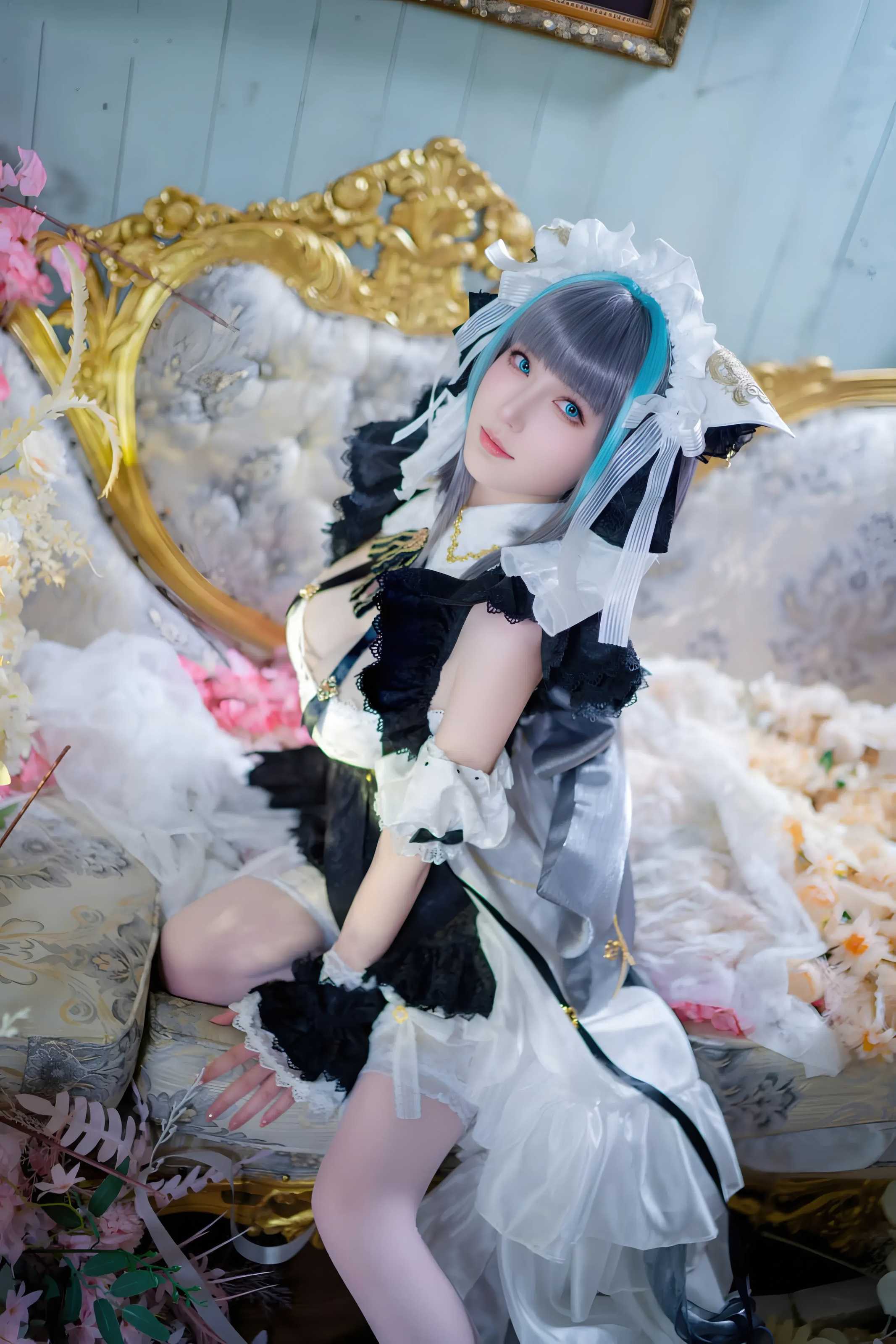 花兮_honoka 碧蓝航线 柴郡 原皮,蔚蓝之约下的灵动猫娘写真拍摄全记录