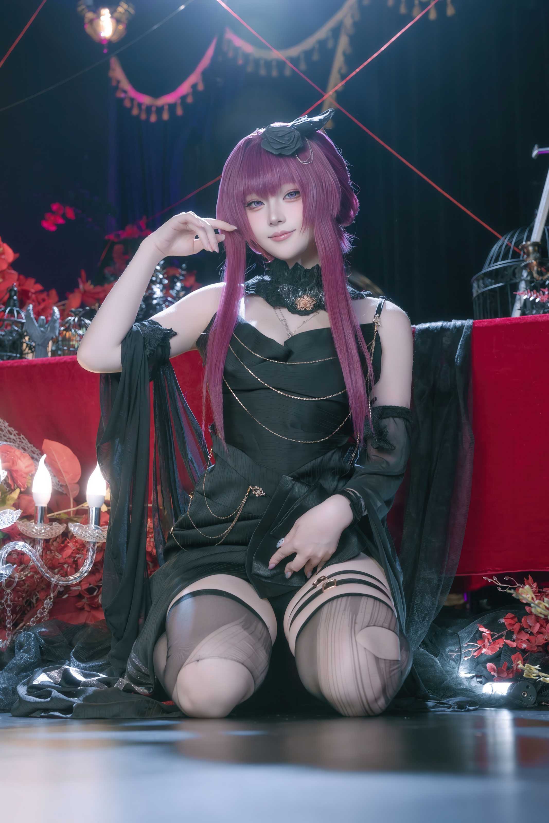 屿鱼Yukako 缚月之夜,暗夜精灵的月光诗篇与视觉盛宴全记录