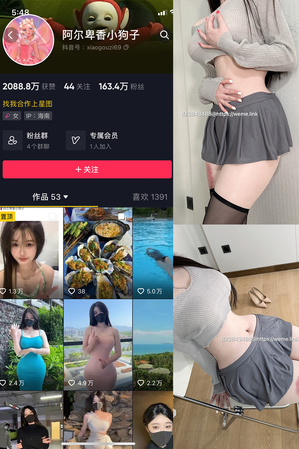 抖音 阿尔卑香小狗子 微密圈 NO.001期