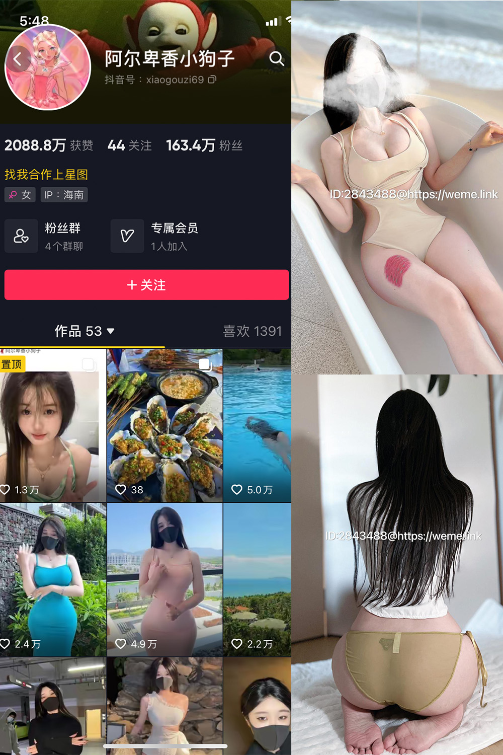 抖音 阿尔卑香小狗子 微密圈 NO.013期 更新至：2023.7.31